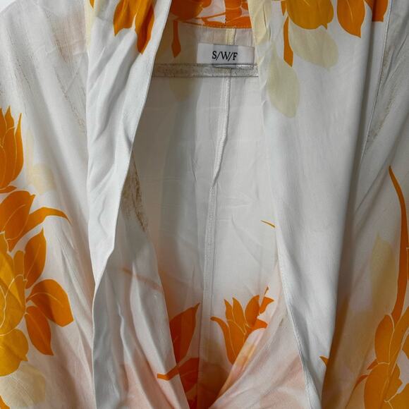 S/W/F dress short floral print summer beach SZ S PARTY - Picture 4 of 8